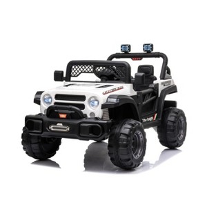 12V Electric Ride on Car for Kids, Battery Powered Truck w/Parent Remote Control, Off-Road Truck with  LED Lights, Ride on Car for Boys Girls - 1 of 1