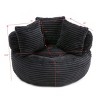 Corduroy Bean Bag Couch Oversized High Back,Bean Bag Sofa Chair with Filler for Living Room Bedroom,Large Bean Bag Chair for Gaming Home-Koiai - 4 of 4