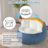 CAVINAS Faux Fur Giant Bean Bag Chair,Multi-Color Bean Bag Couch with Shredded Sponge,Bean Bag Chairs for Adults,Lounge Chair Indoor for Living Room - 3 of 4