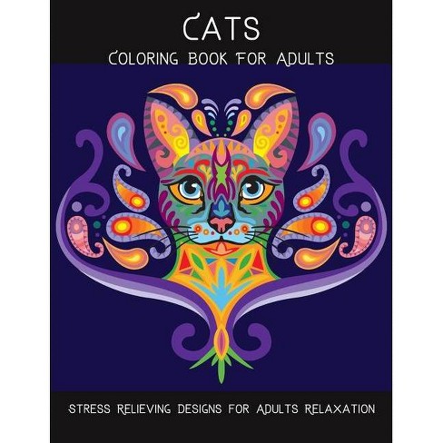 Download Cats Coloring Book For Adults By Dan L Mayo Paperback Target