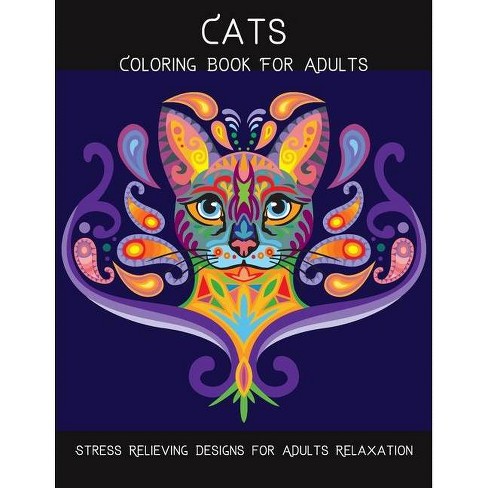 Download Cats Coloring Book For Adults By Dan L Mayo Paperback Target