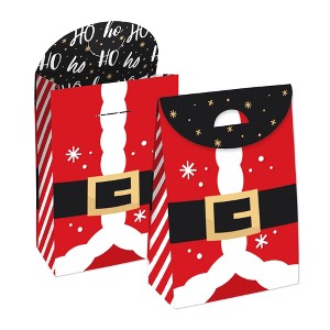Big Dot of Happiness Secret Santa - Christmas Gift Exchange Gift Favor Bags - Party Goodie Boxes - Set of 12 - 1 of 4