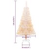 vidaXL Christmas Tree White with Iridescent Tips PVC, Steel 47.2 in - 4 of 4