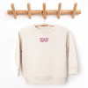 The Juniper Shop Embroidered Choose Happy Smiley Face Toddler Sweatshirt - 2 of 3