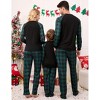 BLUEMING Family Matching Pajamas Christmas Tree Pickup Truck Pattern Plaid Holiday Matching Couple Pajamas - 2 of 4