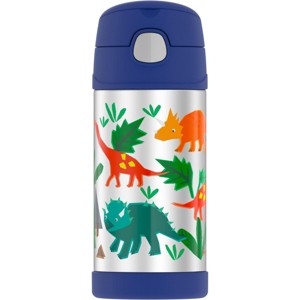 Thermos 12 oz. Kid's Funtainer Vacuum Insulated Stainless Steel Straw Bottle - 1 of 2