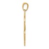 Black Bow Jewelry 14k Yellow Gold Dollar Sign Pendant, 17 x 34mm - 2 of 4