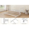 Coucheta Twin Sofa Bed with Trundle - Heavy Duty Metal Platform Frame with Charging Station & LED Lights, Multiple Colors - 4 of 4