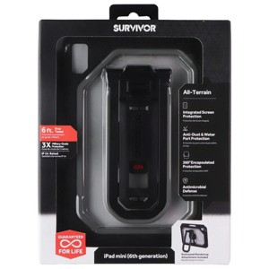Griffin Survivor All Terrain Case for Apple iPad Mini (6th Gen) - Clear / Black - 1 of 1