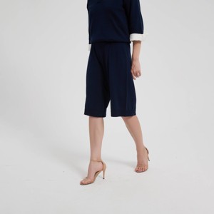 Women's Bermuda Sweater Shorts - A New Day™ Navy Blue XXL : Target