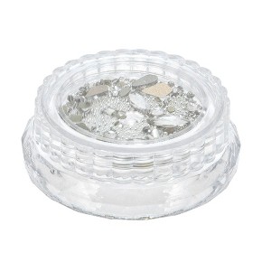 Unique Bargains Women's Elegant Rhinestone Nail Supplies Clear 1 Set - 1 of 4