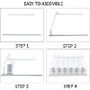 LunaLulinlk Drink Organizer for Fridge, Fridge Organizer Automatic Pusher Glide Width Storage 25 Cans (White) - 4 of 4