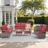 Buenhomino Outdoor Patio All-Weather Wicker Furniture Set - 2 of 4