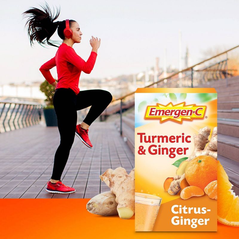 Emergen-C Turmeric &#38; Ginger Powder - Citrus-Ginger - 18ct, 4 of 11