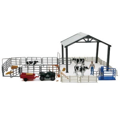 New Ray 1/18 Dairy Cow Deluxe Milking Barn Set SS-05045