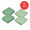 Trio Home All Purpose Microfiber Waffle cloth, Ultra Absorbent, Reusable, Washable, lint Free, Kitchen, bathroom, Cars, Window - 12"x12" - 3 of 4