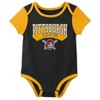 MLB Pittsburgh Pirates Infant Boys' 3pk White Bodysuit - 4 of 4