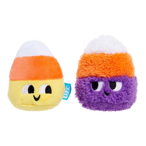 BARK Halloween Candy Corn Dog Plush Toy 2pc