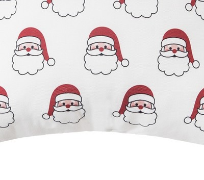 Santa Season Square Christmas Pillow with Polyester Cover