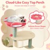 Tangkula Flower Cat Tree w/Cosy Condo Sisal Scratching Posts Padded Flower-shaped Perch - 4 of 4