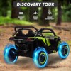 Jojoka 24V Ride On UTV for Kids, 2 Seater 4WD Electric Truck w/ Remote Control,2 Speed Adjustment, Led Lights,Music Player - 3 of 4