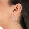 Disney Women's Sterling Silver Mickey Mouse Outline Hoop Earrings - 4 of 4