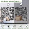 PAGED Metal Balcony Privacy Screens Outdoor and Panels with Free Standing, Freestanding Outdoor Privacy Screen, Privacy Fence Screen - 4 of 4