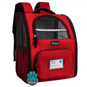 PetAmi Premium Dog Backpack Carrier Small Large Cat Puppies, Ventilated Pet Hiking Travel Bag, Airline Approved Safety Camping Biking - 1 of 4