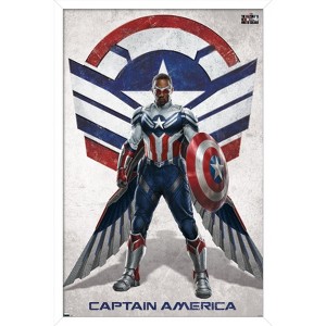 Trends International Marvel Falcon and Winter Soldier - Falcon Portrait Framed Wall Poster Prints - 1 of 4