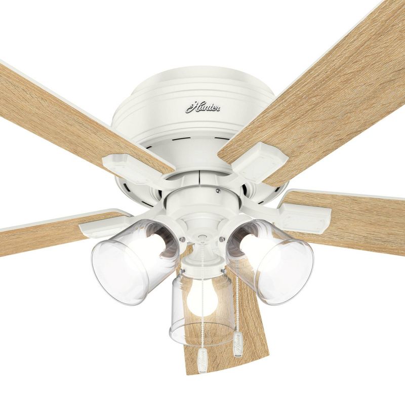 52" Crestfield Low Profile Ceiling Fan (Includes LED Light Bulb) - Hunter Fan, 6 of 18