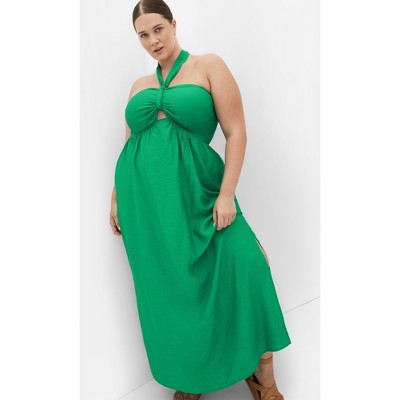 Women's Plus Size Peta Serene Maxi Dress - green | CITY CHIC