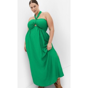 Women's Plus Size Peta Serene Maxi Dress - green | CITY CHIC - 1 of 4