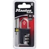 Master Lock Padlock, Set Your Own Combination Luggage Lock, 1-3/16 Wide,  647d : Target