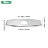 Unique Bargains 304 Stainless Steel Durable Rust Corrosion Resistant Faucet Escutcheons 1 Pc - 3 of 4