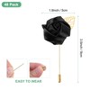 Unique Bargains Ribbon Alloy Outdoor Wedding Rose Flower Lapel Pin 48 Pcs - 3 of 4