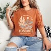 Yosemite National Park Two-Toned Circle - Women's Garment Dyed Graphic T-Shirt - 3 of 4