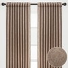 Chanasya 2pk Embossed Damask Room Darkening Window Curtain Panels - Set of 2 - 2 of 4