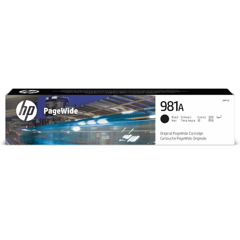 HP Inc. 981A Black Original PageWide Cartridge, ~6,000 pages, J3M71A, 1 of 9