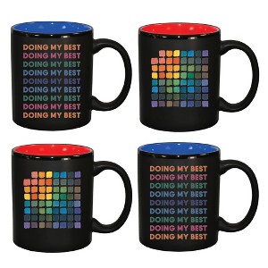 Courtside Market Doing My Best 11 oz Tuxedo Mug 4 Piece Set - 1 of 1