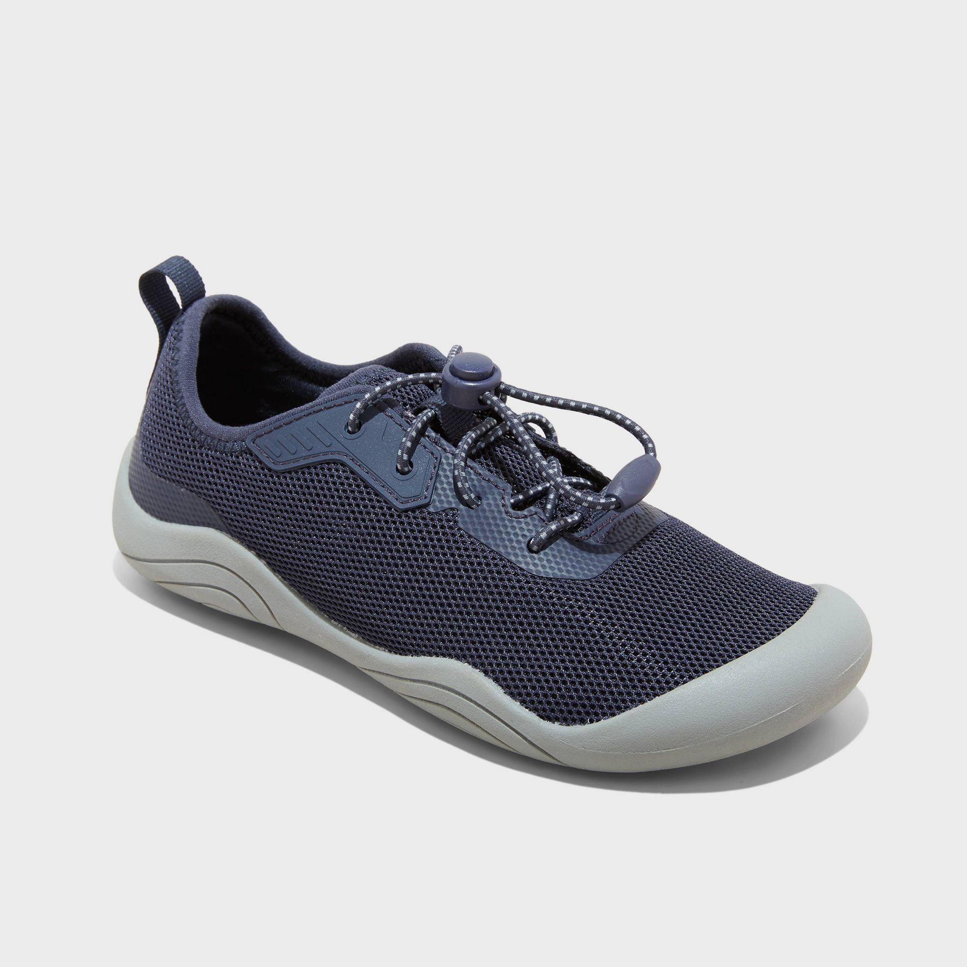 Kids' Berkley Adventure Water Shoes - All In Motion™ Navy Blue 1: Bungee Toggle, Elastic Laces, Closed Round Toe