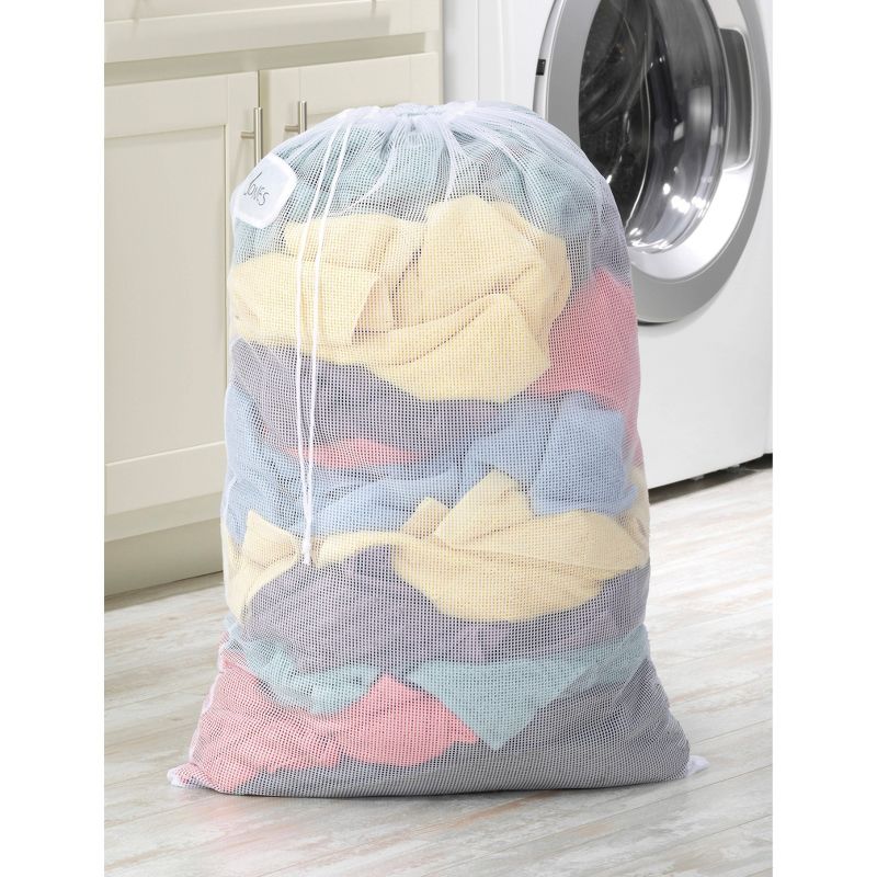 Whitmor Mesh Laundry Bag White, 3 of 5