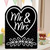 Big Dot of Happiness Mr. and Mrs. - Black and White Wedding Congratulations Giant Greeting Card - Big Shaped Jumborific Card - 2 of 4