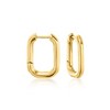 Ross-Simons Mother-Of-Pearl and Onyx Reversible Hoop Drop Earrings in 18kt Gold Over Sterling - 4 of 4