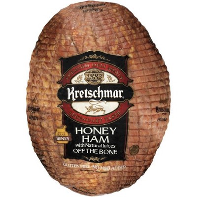 Kretschmar Honey  Ham Off the Bone - priced per lb