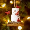 Ganz S'mores Resin Holiday Ornament, Snowman with Cardinals - 2 of 2