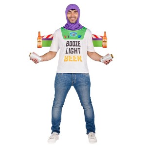 Mens Booze Light Beer Standard Adult Costume - 1 of 4