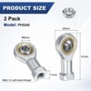 Unique Bargains Self-Lubricating Thread Steel Joint Jam Nuts Rod End Bearing - 3 of 4