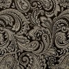 Yukimo 50x95" Jacquard Curtain Panel Pair - Black Faux Silk with Paisley Design, Oeko-Tex Certified, Light Filtering (2 Panels) - 4 of 4