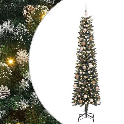 vidaXL Artificial Christmas Tree with 300 LEDs Green 58 x 58 x 210 cm