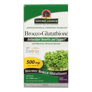 Nature's Answer - Brocco-Glutathione - 60 Vegetarian Capsules - 1 of 2
